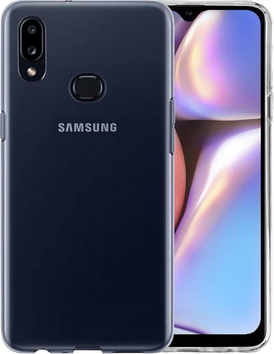 Hoesje - Geschikt voor Samsung Galaxy A10s - Sterk & Shockproof - Siliconen Case - Hoes Cover - Telefoonhoes - Transparant