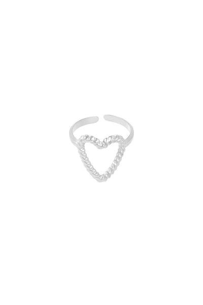 Change of heart ring - zilveren kleur