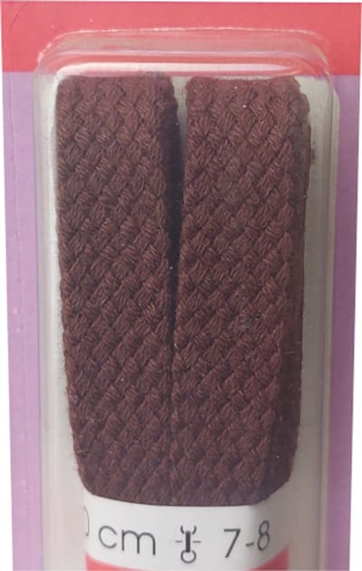Ronilux Veter - Middel Bruin - Plat - Lengte 90 cm - Breedte 9 mm - Schoenveter