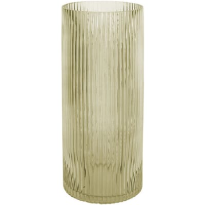 Present Time Vaas Allure Straight - Large - Glas Mosgroen - Ø12x30cm - Modern