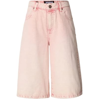 Urban Classics - Denim Bermuda Korte broek - Taille, 26 inch - Roze