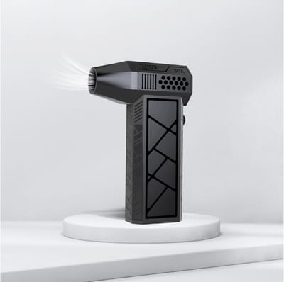 Livista Turbo Fan – Krachtige Air Duster & Stofblazer – 130.000 RPM – 4000mAh – Traploos Instelbaar – Zuigmond, Filter & Opvangbak – USB Oplaadbaar – Compact & Oplaadbaar – Zwart