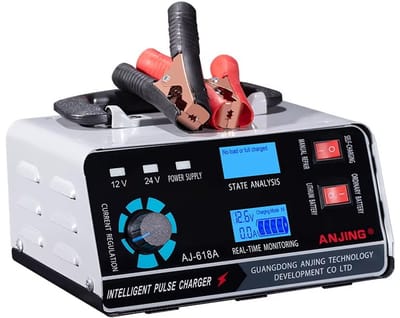 EAFC Industriele Acculader - 40A-400W - Reparatiemodus - Geschikt voor Diverse Voertuigen - Druppellader - Accu Lader voor Auto - Oplaad Puls Technologie
