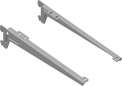 Hoekdrager Plankzijde - Steun voor vloer - Vloer leggen - Mooi gevormde afwerking - 280 mm - Wit aluminium