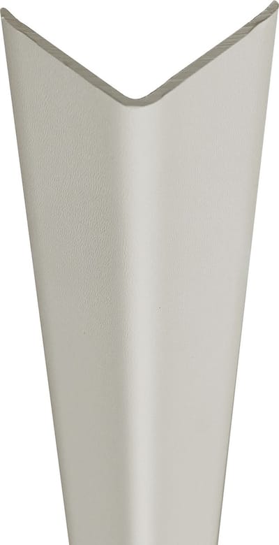 Kunststof - hoekprofiel - PVC hoekbeschermer - sneeuwwit 9003 - 50mm x 3,0m