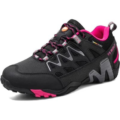 Platform Antislip Wandelschoenen Heren Outdoor Waterdichte Sneakers Heren Ademend Koppel Trekking Sportschoenen Campingschoenen Heren 45 black