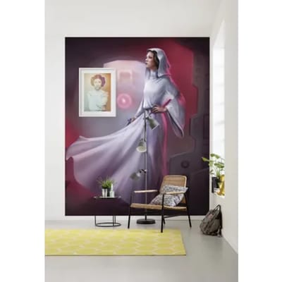 Komar Fotobehang Star Wars Leia - Meerkleurig - 2,50m X 200cm