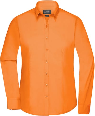 Daiber Blouse Dames Met Lange Mouwen (Oranje) Maat S