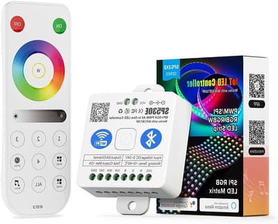 Cosensi - RGB LED-strip Besturingsset voor 4 Zones RF afstandsbediening en WiFi Bluetooth - Ondersteuning voor diverse IC types - DC5V DC12V