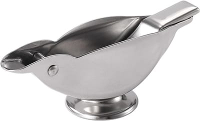 Vogel Citroenpers - Handige Keuken Gadget - Snel Sap Persen - Ergonomisch Vogelontwerp - 12 x 43 cm - Zilver