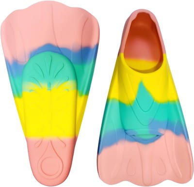 Zwemvliezen voor kinderen van siliconen, antislip en comfortabel voor training en snorkelen, XS/S