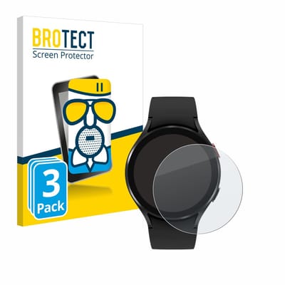 BROTECT - Screenprotector voor Samsung Galaxy Watch 4 (44mm) - Folie Beschermfolie Beschermglas matte 3 Stuks