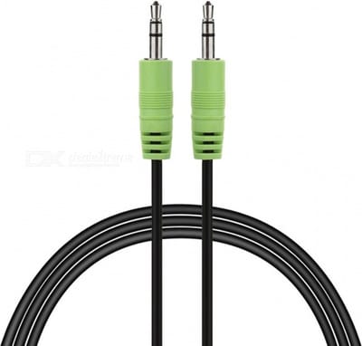 Audio Kabel 3.5mm Jack Aux Kabel Stereo 0,5 meter zwart.