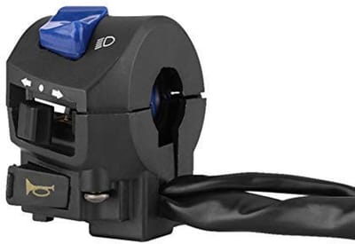 Dailygoody - Motorcycle Switch Combi - Motorfiets Schakelaar - Universele fit - Zwart - Indicator Schakelaar - Voor links en rechts stuurmontage - Ges
