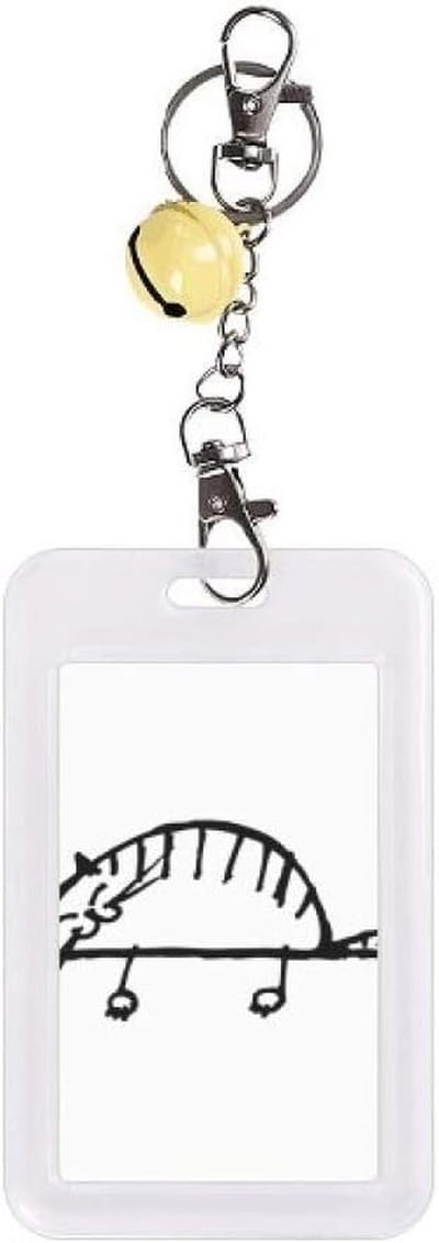 Kaarthouder - Beschermhoes - Kaarten Organiseren - Sterke Metalen Sleutelhanger - 86 x 54 cm - Geel