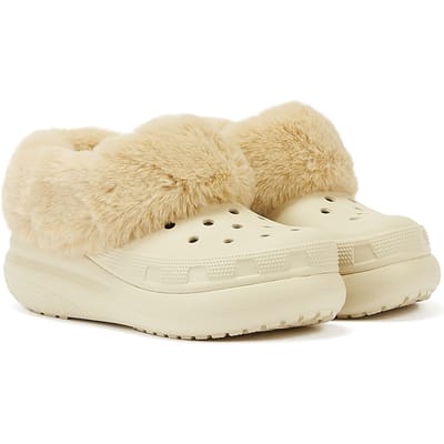 Crocs Furever Crush Clog Bone Damesschoenen Beige Comfort Schoenen