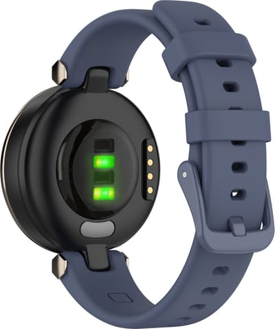 By Qubix - Siliconen bandje - Blauwgrijs - Geschikt voor Garmin Lily