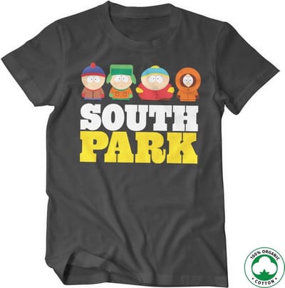 South Park Biologisch T-shirt donkergrijs