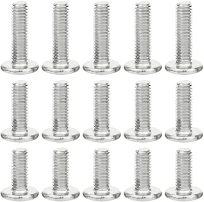 Zeskantschroeven met kap - Machine schroeven - Elektronica reparatie - Volledige schroefdraad - M3 x 4/6/10 mm - Zilver