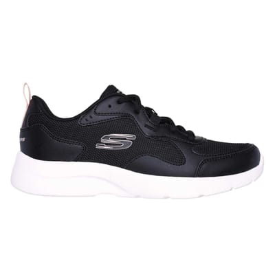 Skechers Dynamight 2.0 Mesh-sportschoenen voor dames (Zwart/roze)