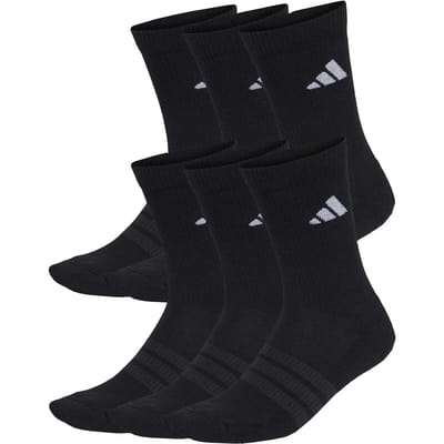 Adidas Performance Gevoerde Sokken 6 Paar - Unisex - Zwart