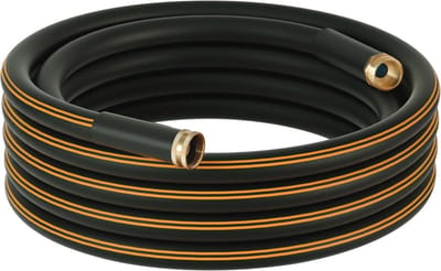 Zware tuinslang 5/8 inch x 25 voet - zwarte waterslang voor alle weersomstandigheden
