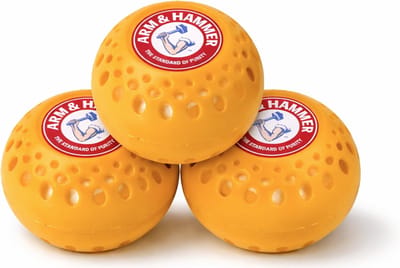 Arm & Hammer OdorBusterz Odor Eliminator Balls Clean Burst – 3 Stuks – Geurverwijderaars met Baking Soda – Voor Kast, Wasmand, Schoenen & Kleine Ruimtes