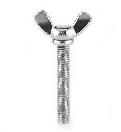 Dailygoods- Vleugelschroef 5 Stuks M6 - Vleugelmoer - Vleugelbout - Vleugelvlinderschroefset - Roestvrij Staal 304 - Corrosiebestendig - Duimschroef