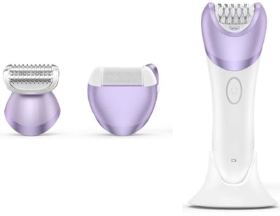 ApexArte® Epileerapparaat Dames - Epilator Gezicht - Ontharingsapparaat - Wit en Paars