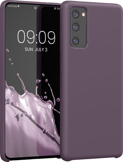 kwmobile telefoonhoesje geschikt voor Samsung Galaxy S20 FE - Hoesje met siliconen coating - Smartphone case in Bleke iris