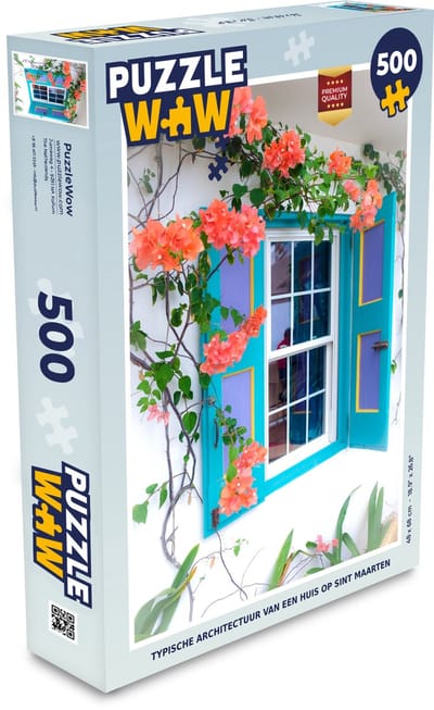 Puzzel Typische architectuur van een huis op Sint Maarten - Legpuzzel - Puzzel 500 stukjes