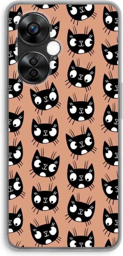 Case Company® - Hoesje geschikt voor OnePlus Nord CE 3 Lite hoesje - Kat - Soft Cover Telefoonhoesje - Bescherming aan alle Kanten en Schermrand