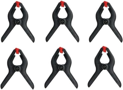 6x Nylon Klemmen 64mm (2.5 inch) met Snelsluiting - Zwart