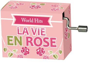 Draai Muziekdoosje wereldhits La Vie en Rose