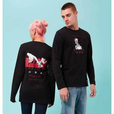 Street Fighter Arcade Dhalsim unisex t-shirt met lange mouwen - Zwart - S - Zwart