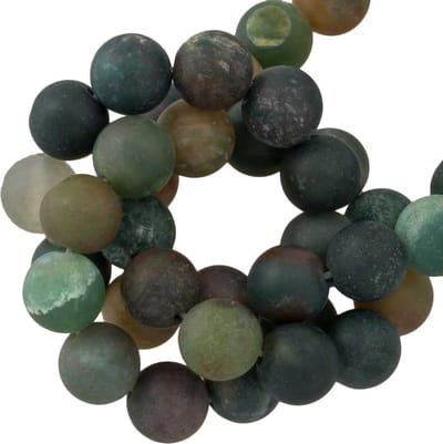Indiase Agaat Frosted Kralen (8 mm) 46 Stuks