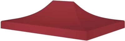 Partytent Dak - Luifel Vervanging - Feestelijke Gelegenheid - Waterdicht Oxford Weefsel - 45 x 3 m - Bordeauxrood