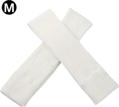 Nivard Beenwarmers - Dames - Overknee - Ballet - Wol - Kniekousen - Leg Warmers - Warm - Wit - M