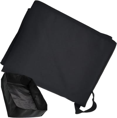 Platenspelerhoes - Vinyl bescherming - Stofvrij houden - Waterdicht Oxford stof - 45x45 cm - Zwart