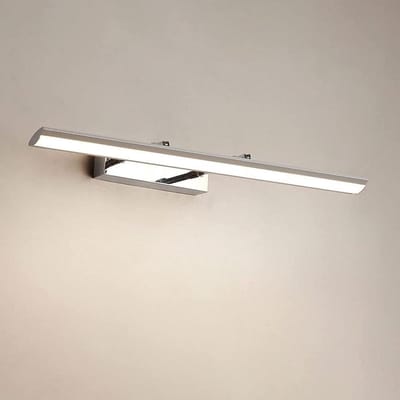 Wandlamp - Spiegellamp LED - Make-up Verlichting - Drie Kleuren Modus - 40 cm - Chroom