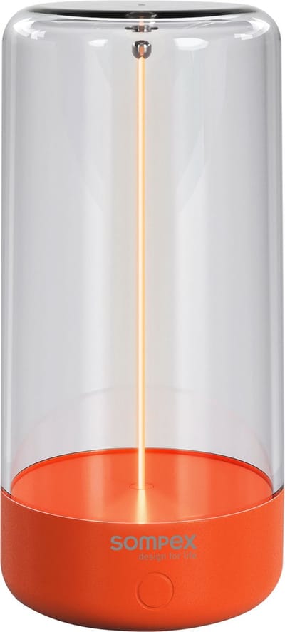 Sompex Pulse magnetische Sfeerlamp neon oranje - indoor / outdoor / voor binnen en buiten / oplaadbaar / dimbaar