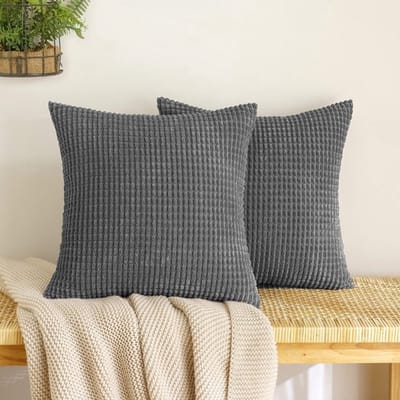 Allecto - Corduroy kussensloop - Decoratieve bankkussens - Zacht en