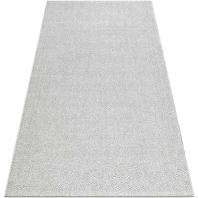 Kleden Rugsx Tapijt CASABLANCA LOOM zilverkleuring, lus, zacht 60x100 cm