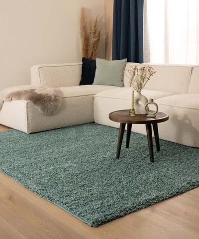 Hoogpolig vloerkleed - Shaggy Trend lichtblauw 100x200