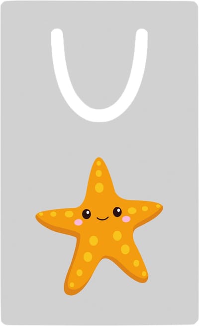 Hacebo® - zeester metalen boekenlegger - Vis - Dieren liefhebbers - Zeedieren - zeesterren Bladwijzer boekenleggers - 7.6 cm x 5cm