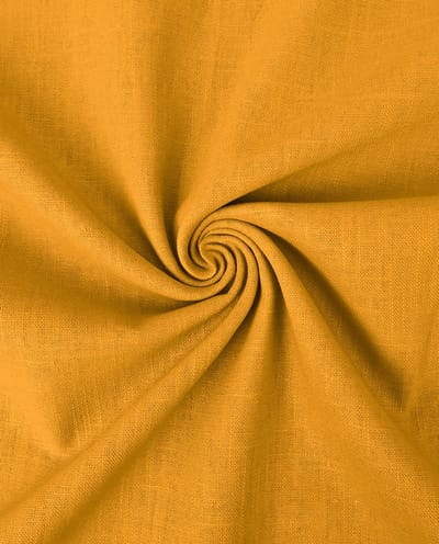 Gewassen Linnen Stof Uni per Meter – Oker Geel – Natuurlijk & Ademend – 100% Linnen – Voor Kleding & Interieur