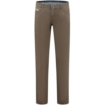 Com4 Broek Swing Front Subtle Texture Un Beige / male