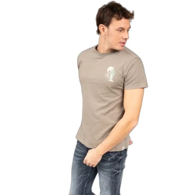 DEELUXE T-shirt met safariprintSAFARI Light Khaki