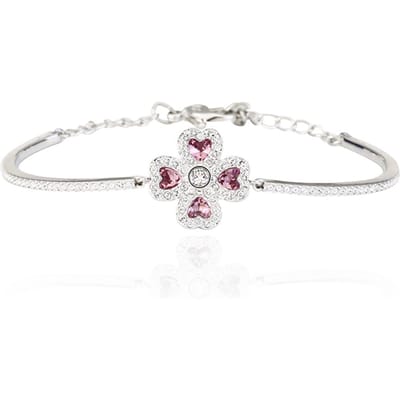 Swarovski Klavertje Vier Armband Damesarmbanden Verguld-Wit-Goud 5250725 Box (Random Color),F,White Gold-Plated white