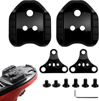 Fietsschoen Cleats voor racefiets MTB pedalen - Compatibel met SPD platenadapter - 3-gaats platen fietspedaal adapter - Noppen converter - Fietsaccessoires voor optimale prestaties